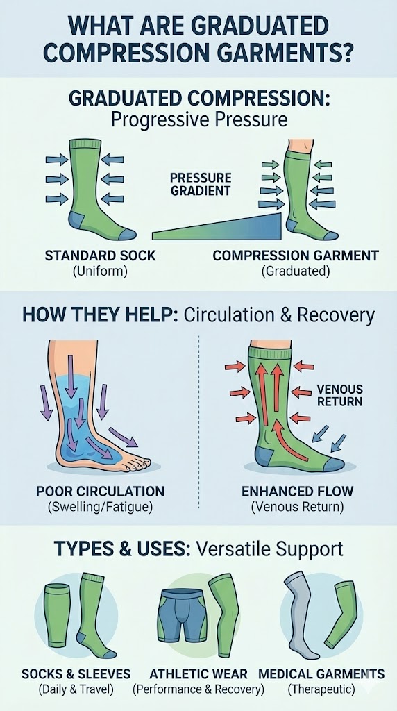 What Are Graduated Compression Garments?
