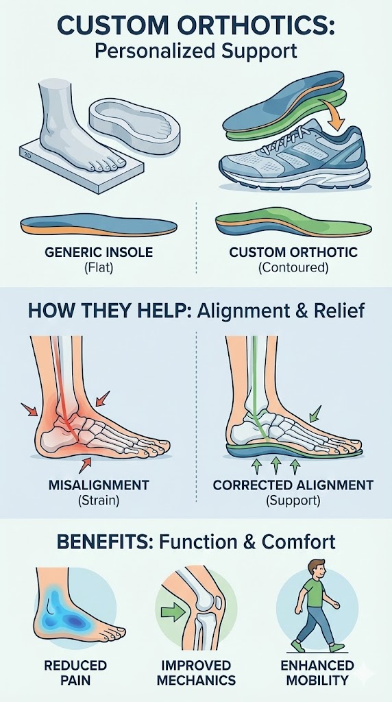 What Are Custom Orthotics and How Do They Help?