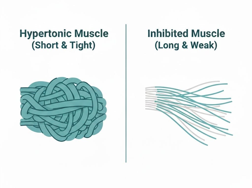 Hypertonic Muscle vs Inhibited Muscle
